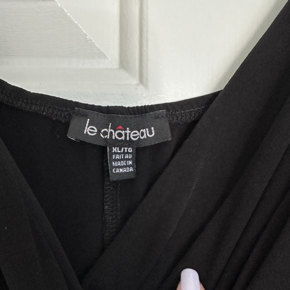 LE CHATEAU Black Dress with Jewel Detail - Picture 2 of 2